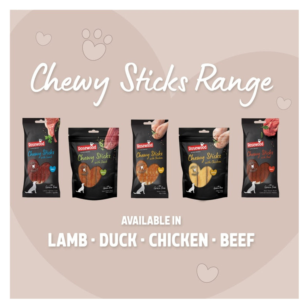 Rosewood chewy sticks with chicken 4 piece medium, view 10