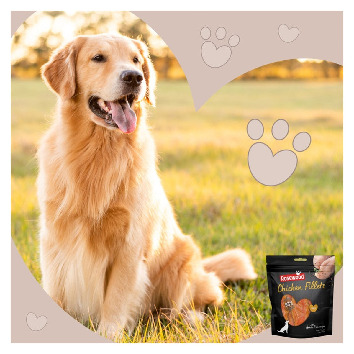 Rosewood chicken fillets dog treats, large, view 4