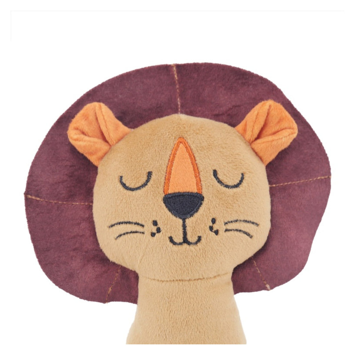Rosewood Eco lion squeaky dog toy, view 4