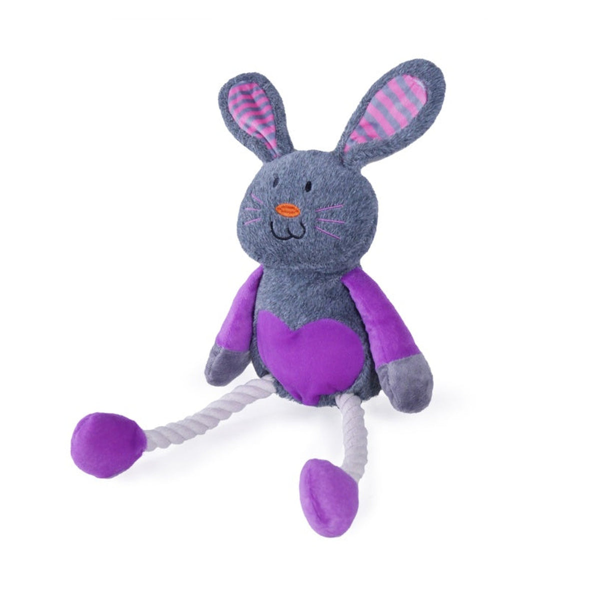 Rosewood Mister Twister Ruby Rabbit rope dog toy, view 3