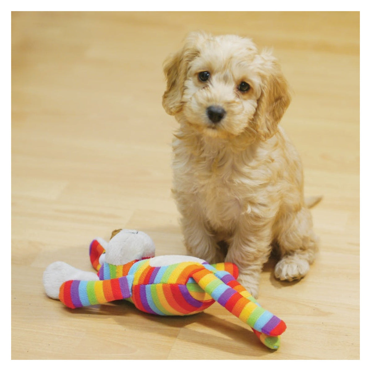 Rosewood Sonny Monkey plush squeaky dog toy, view 3