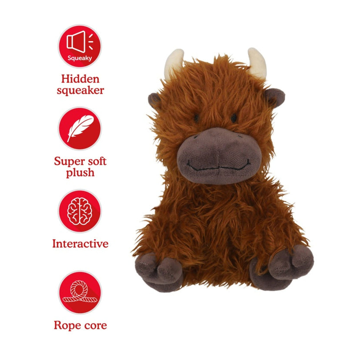Rosewood Tough Rope Core cow dog toy, view 4