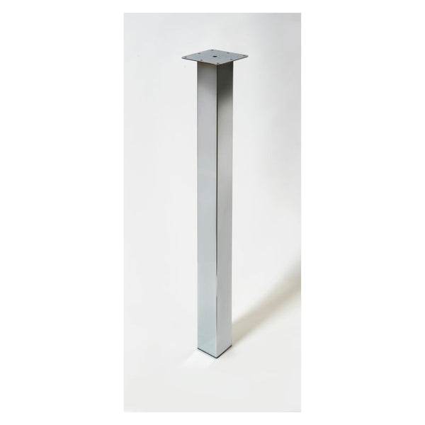 Rothley chrome square worktop leg 870mm