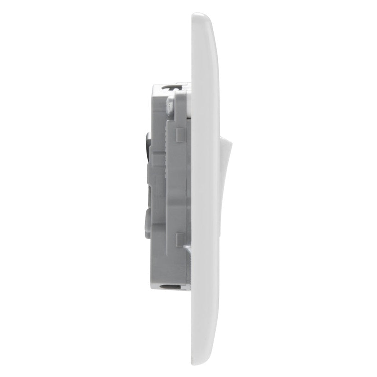 Round Edge Triple Pole Fan Isolator - White, view 3