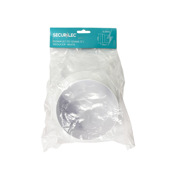 Round Reducer White 150mm-125mm - 4"