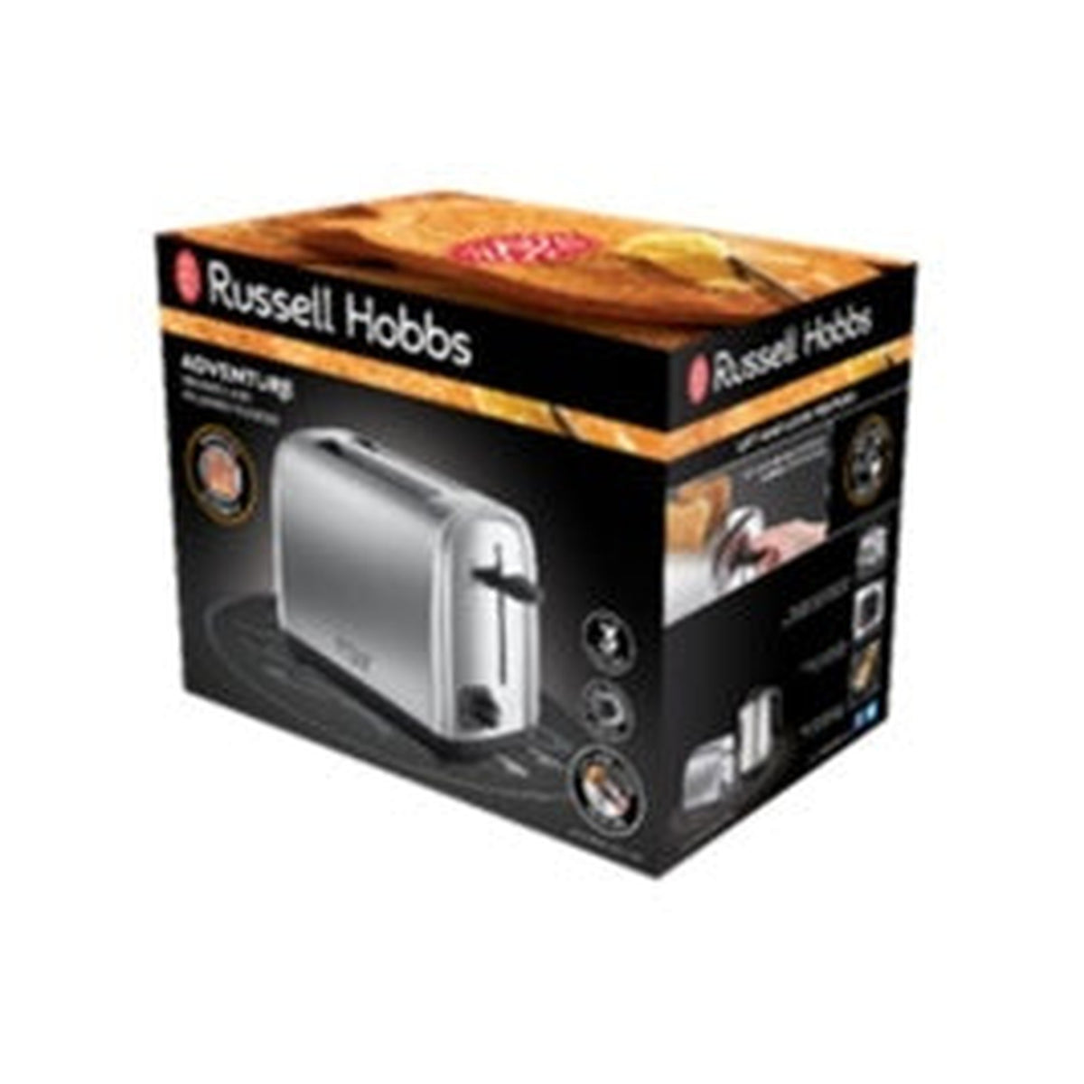 Russell Hobbs 2 slice stainless steel toaster, view 2