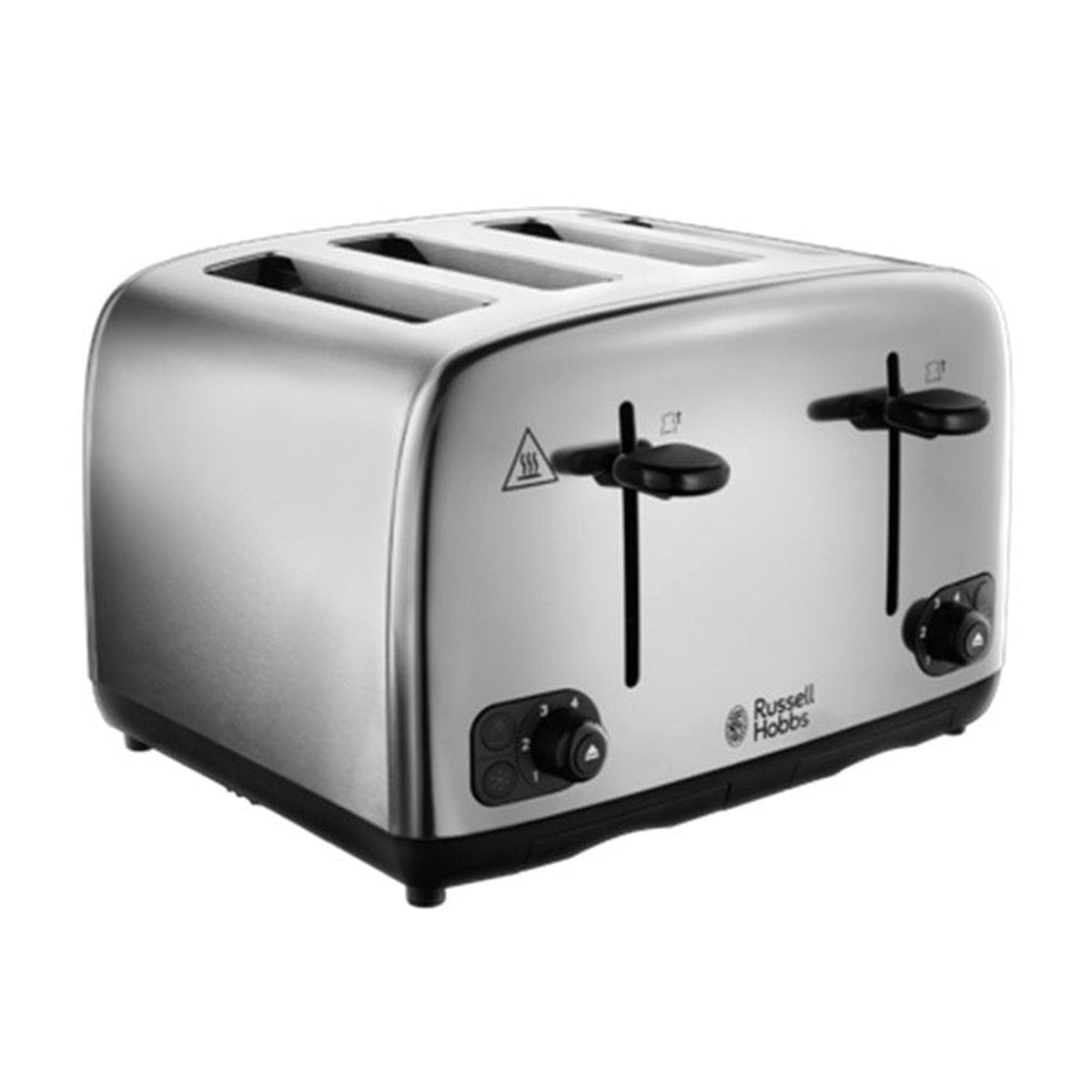 Russell Hobbs brushed and polished stainless steel 4 slice toaster