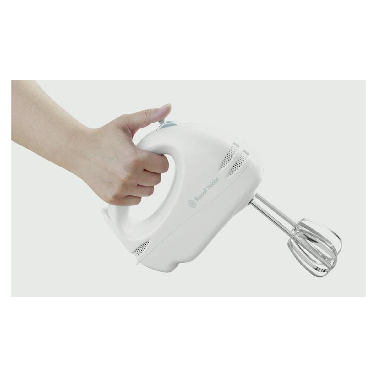 Russell Hobbs 200W hand mixer with chrome beaters, view 3