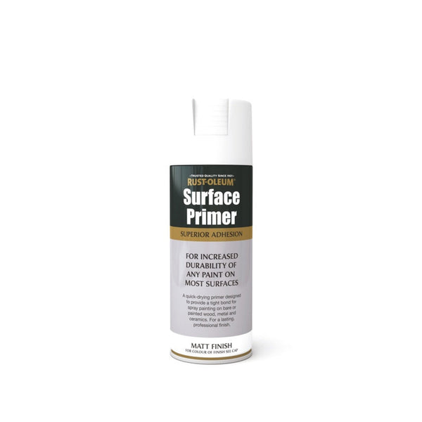 Rust-Oleum Surface Primer White Matt 400ml aerosol