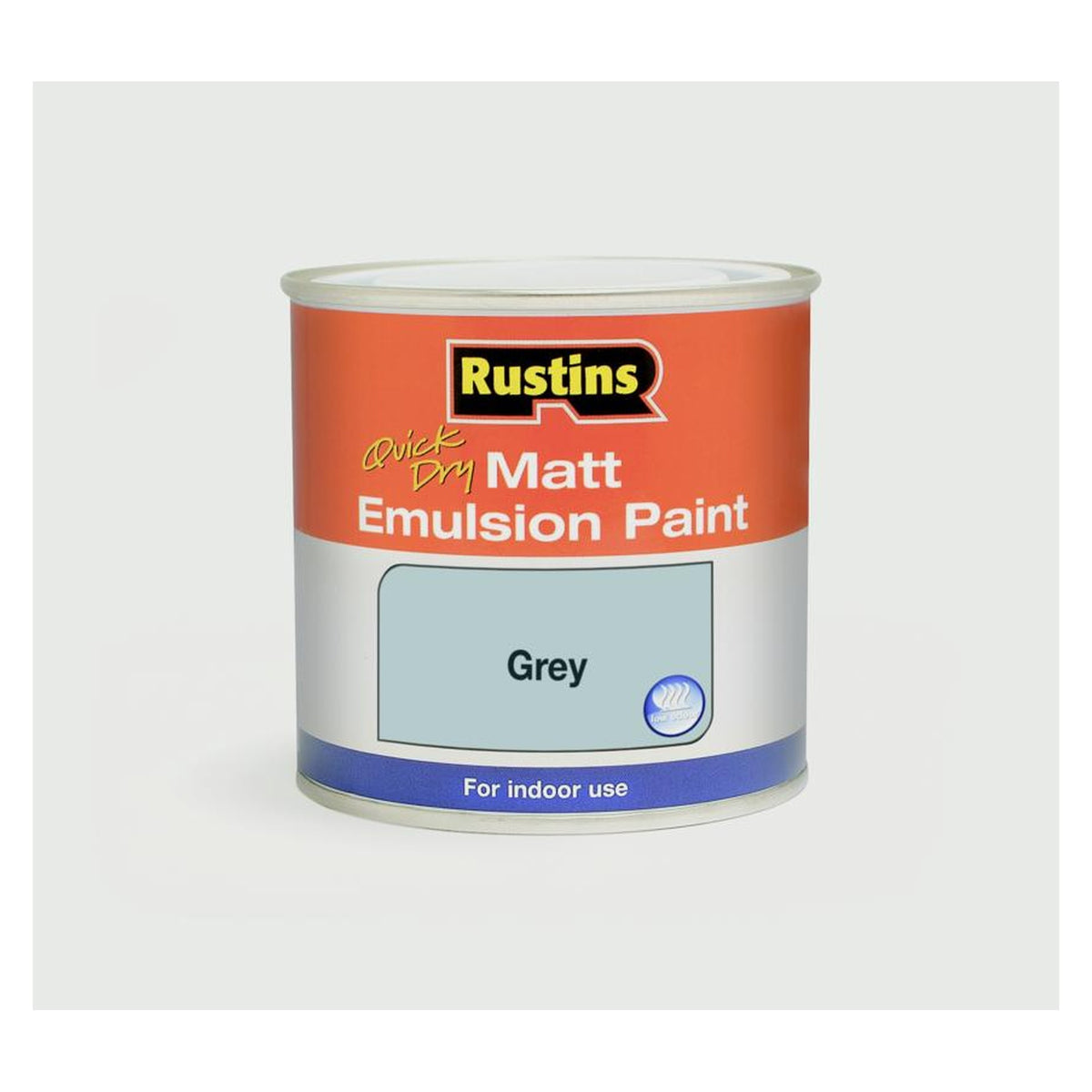 Rustins Matt Emulsion Grey 250ml tin