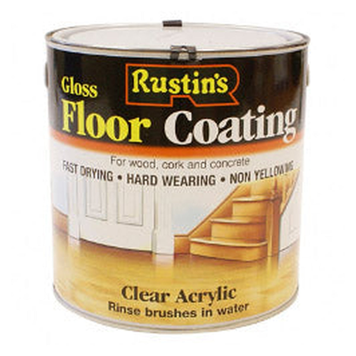 Rustins Quick Dry Acrylic Floor Coating Gloss 2.5L