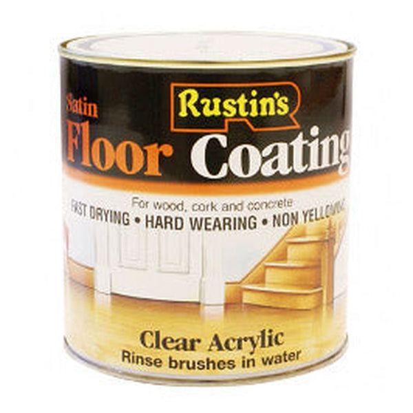 Rustins Quick Dry Acrylic Floor Coating Satin 1L