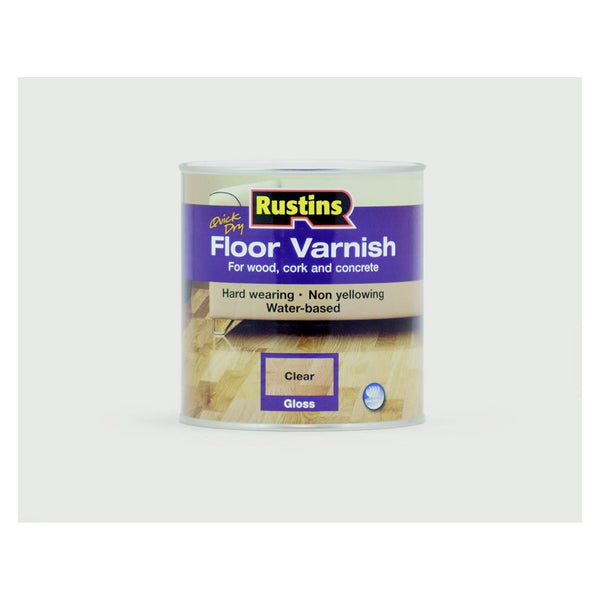 Rustins Quick Dry Acrylic Floor Varnish Gloss 1L tin