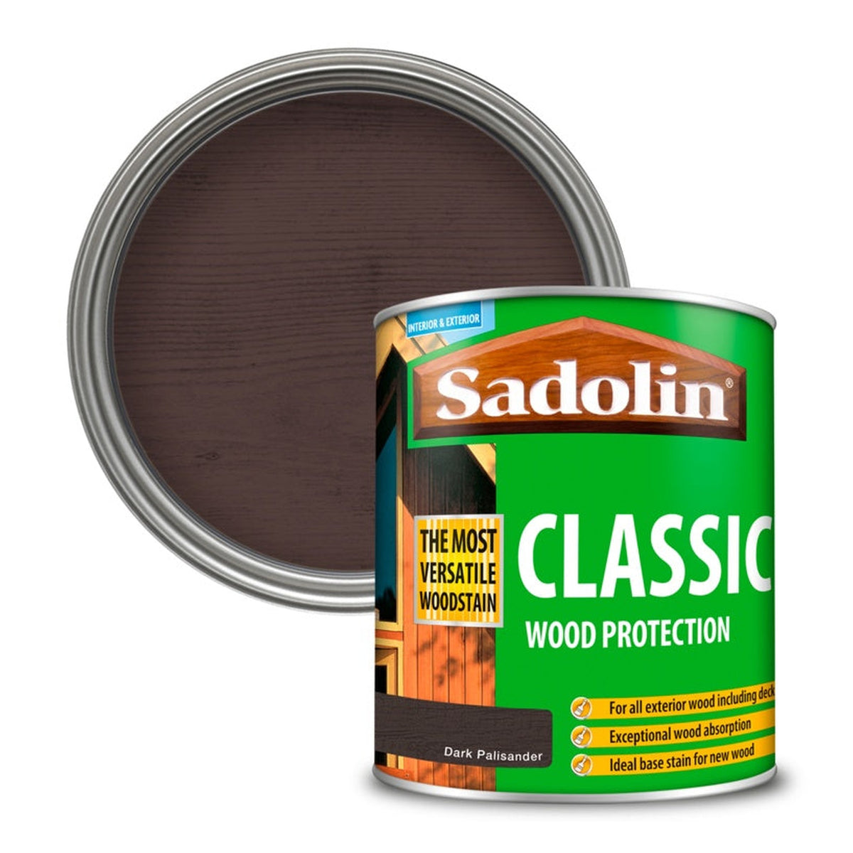 Sadolin Classic Wood Protection 1L in Dark Palisander