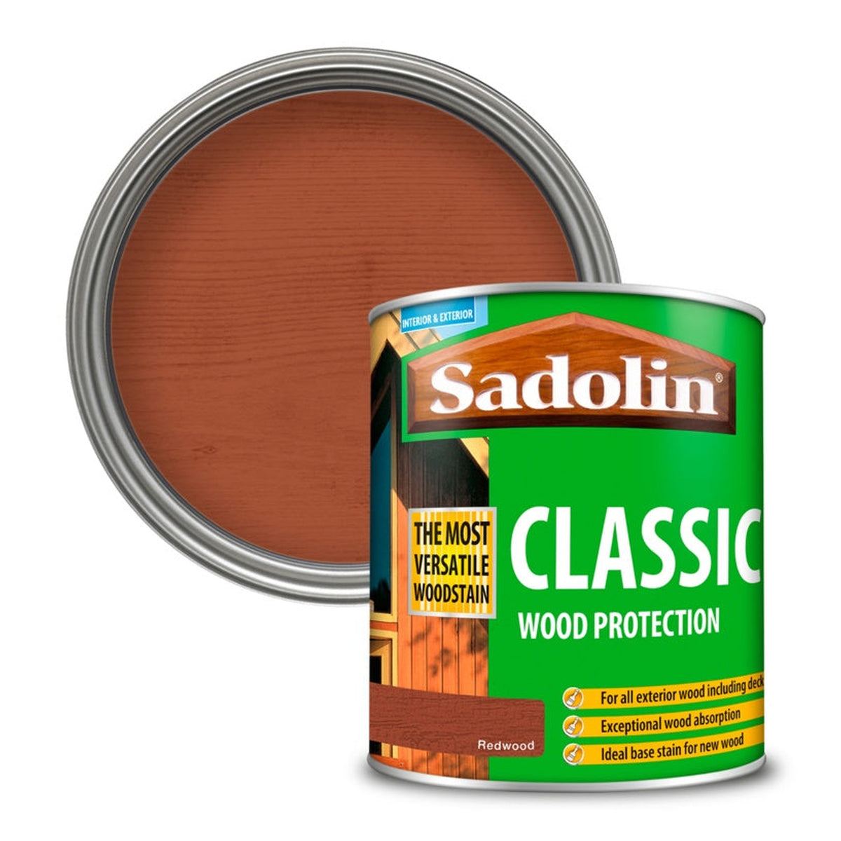 Sadolin Classic Wood Protection 1L tin in Redwood