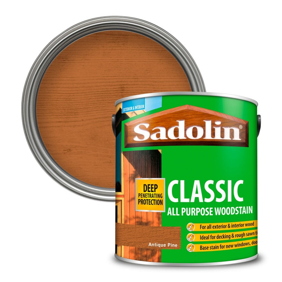 Sadolin Classic Wood Protection 2.5L tin in Antique Pine