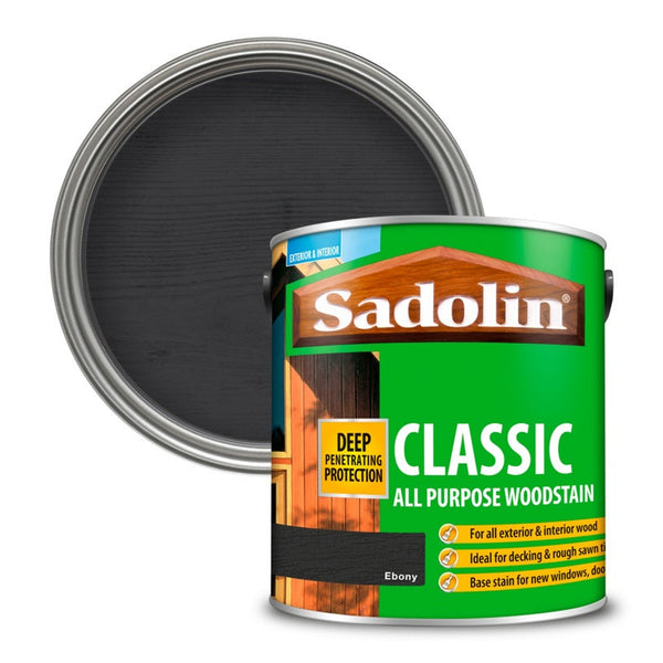 Sadolin Classic Wood Protection 2.5L tin in Ebony