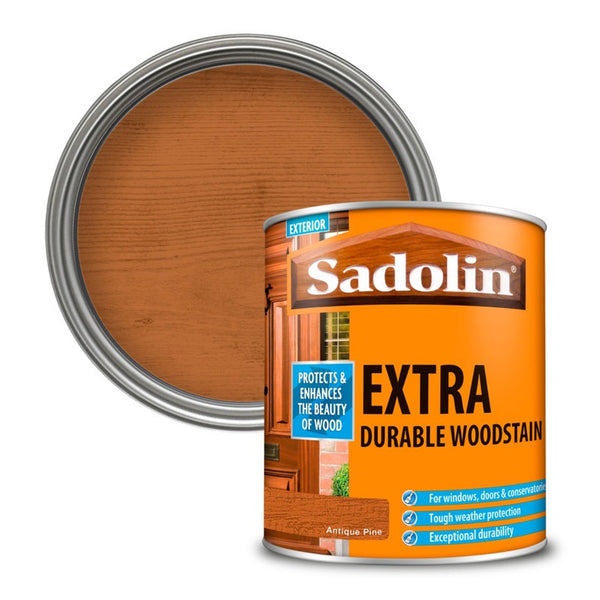 Sadolin Extra Durable Woodstain 1L in Antique Pine