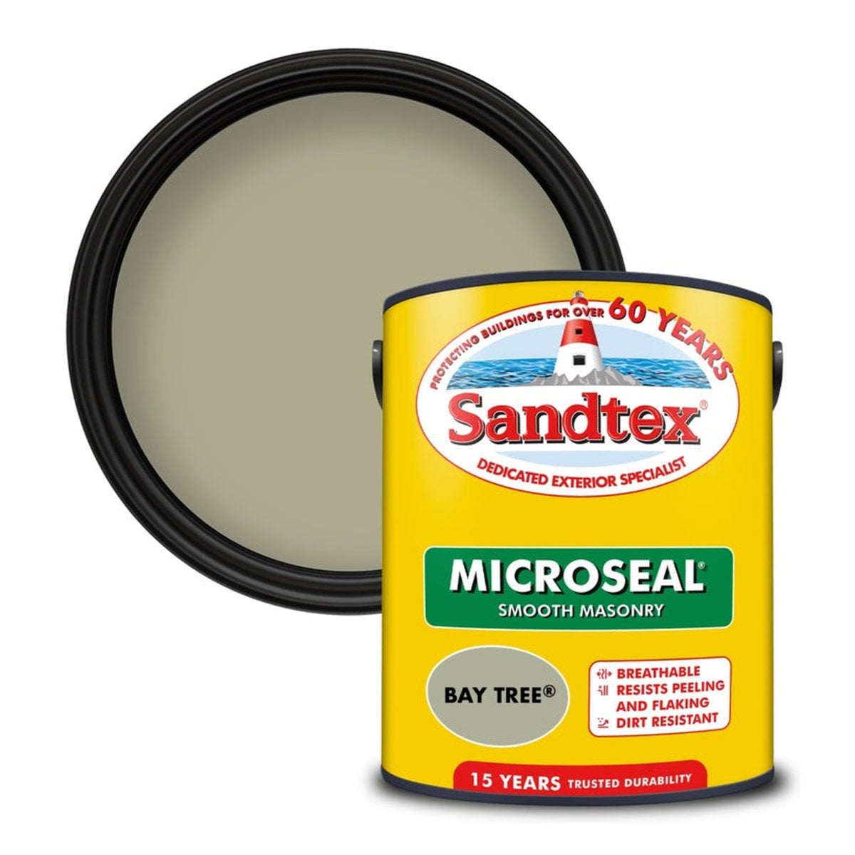Sandtex Smooth Masonry Paint Bay Tree 5L