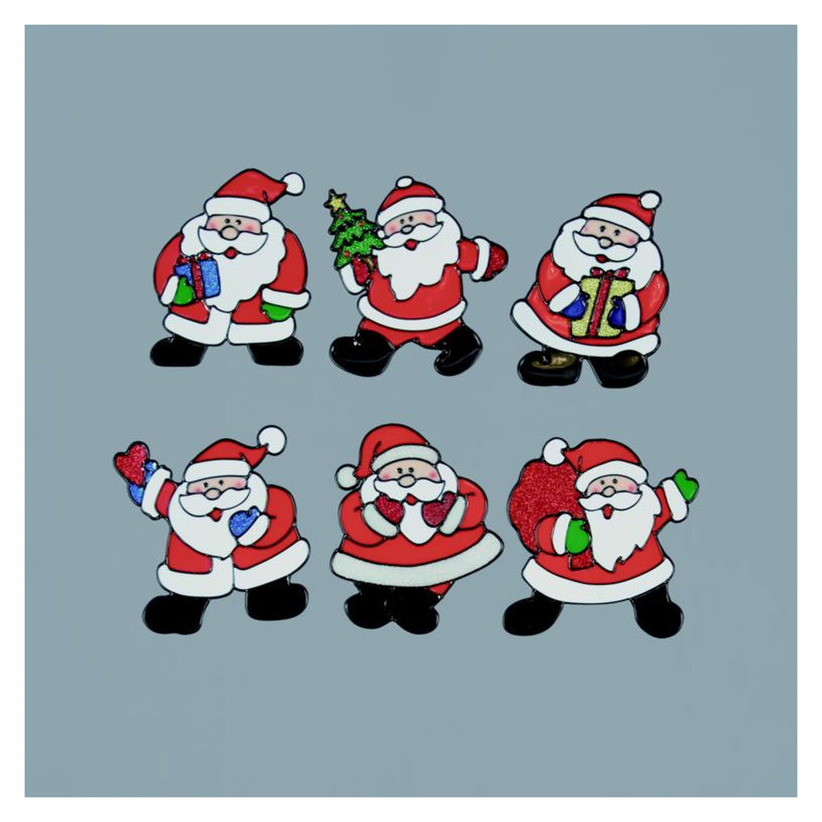 Santa Window Stickers - 15cm