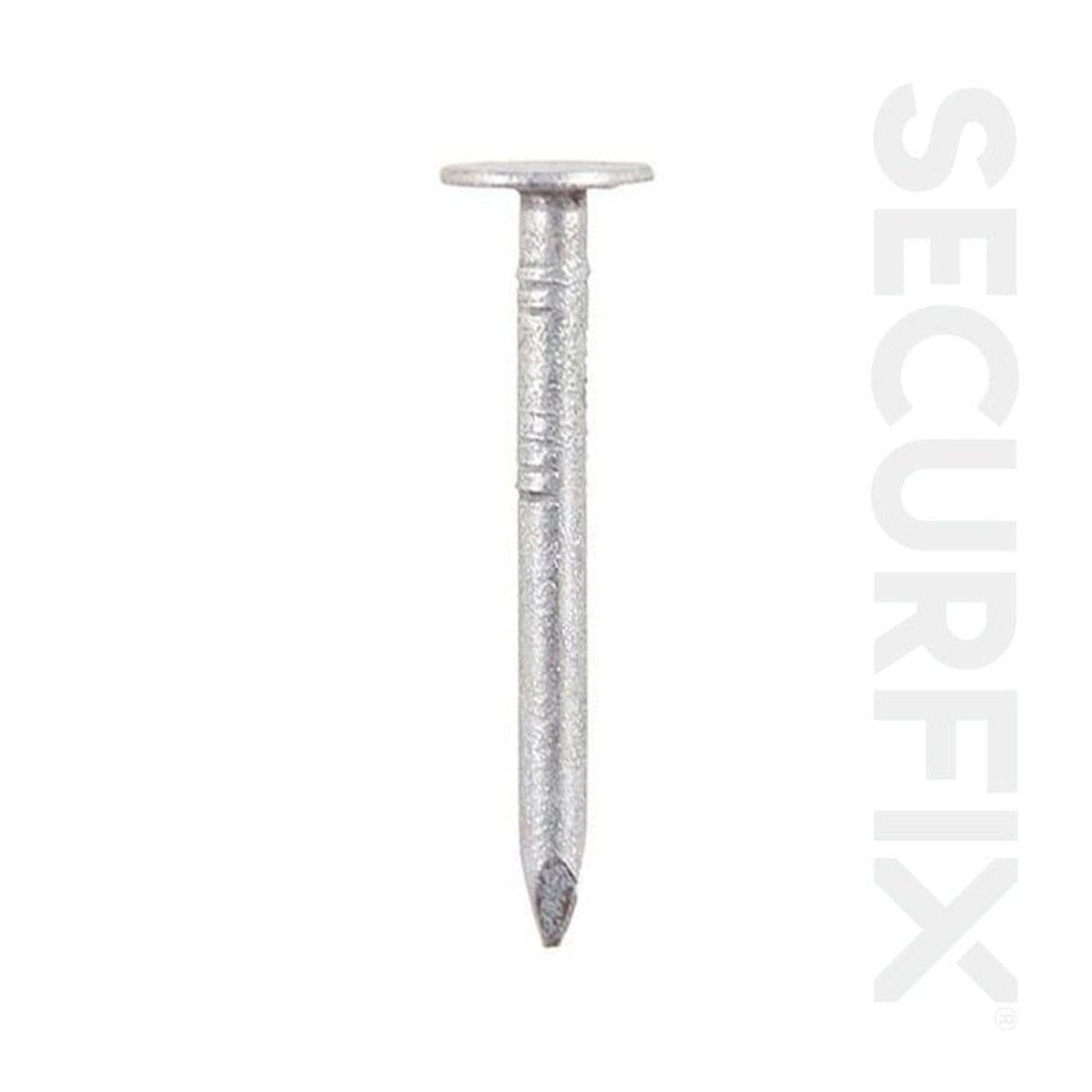 Securfix galvanised clout nails 50mm, 250g pack