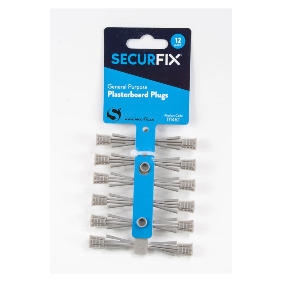 Pack of 12 Securfix general purpose plasterboard plugs, view 2