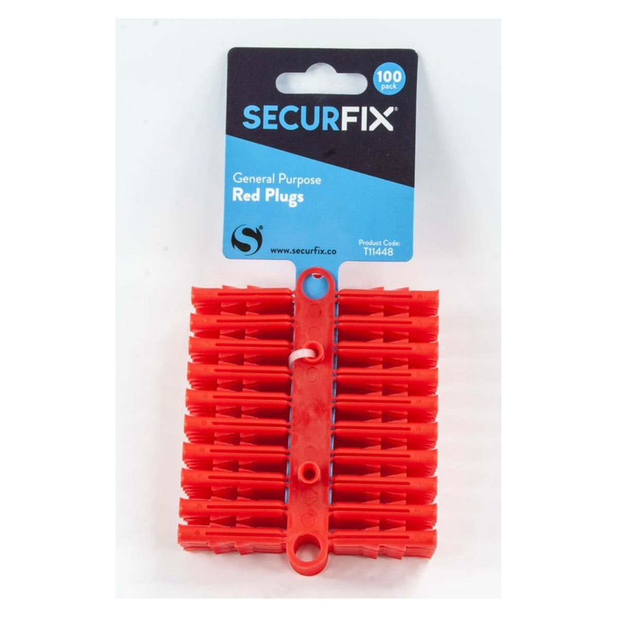 Securfix pack of 100 red general purpose wall plugs, view 2
