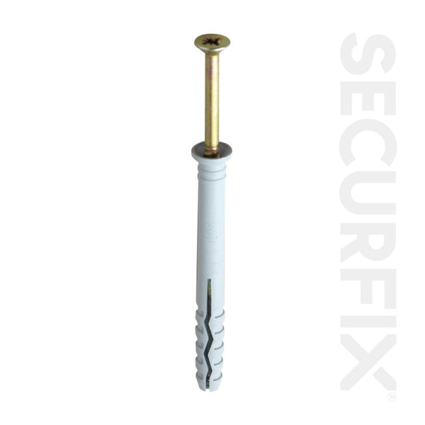 Pack of 20 Securfix M6 x 60mm hammer fixings