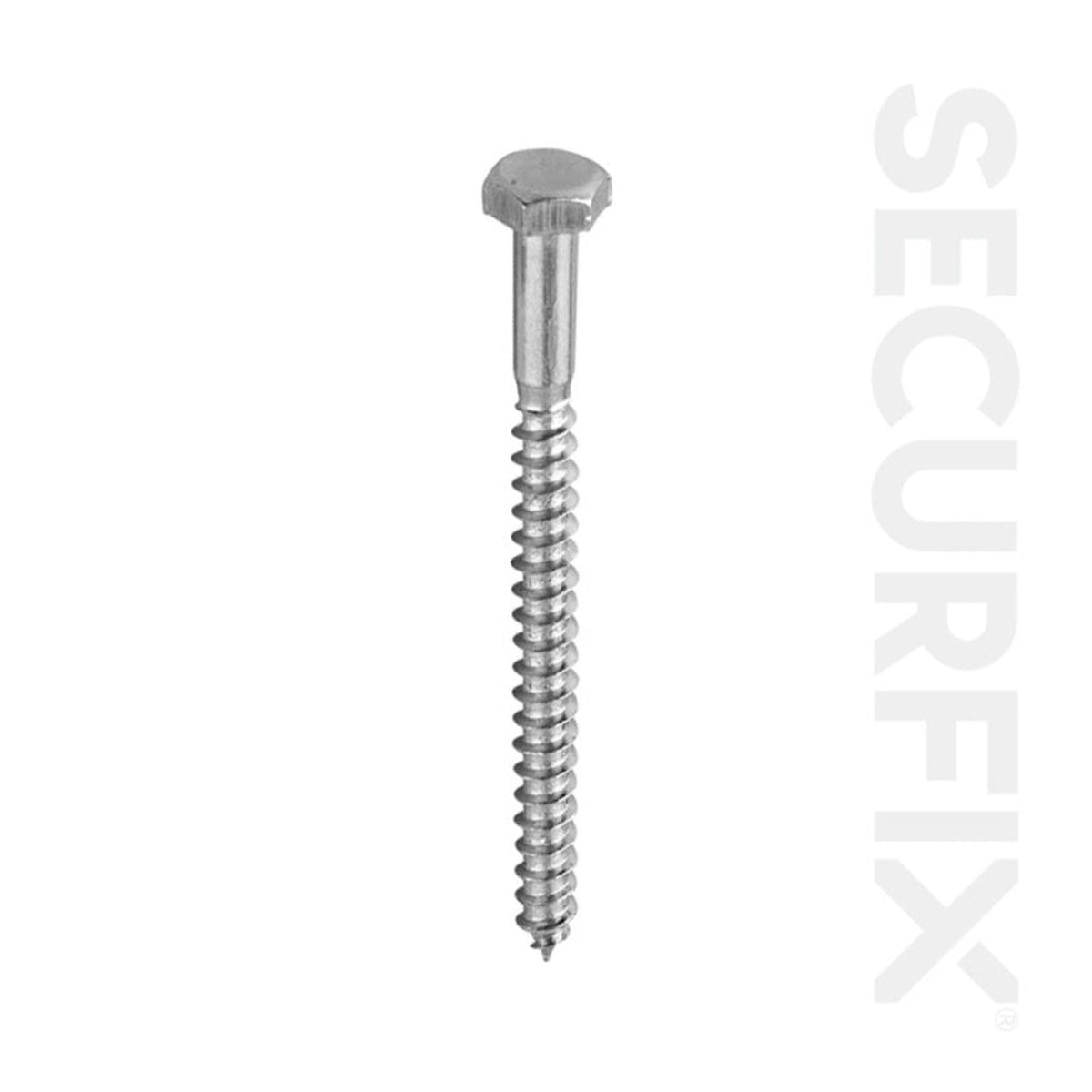 Securfix M10 x 50mm coach screws pack of 10