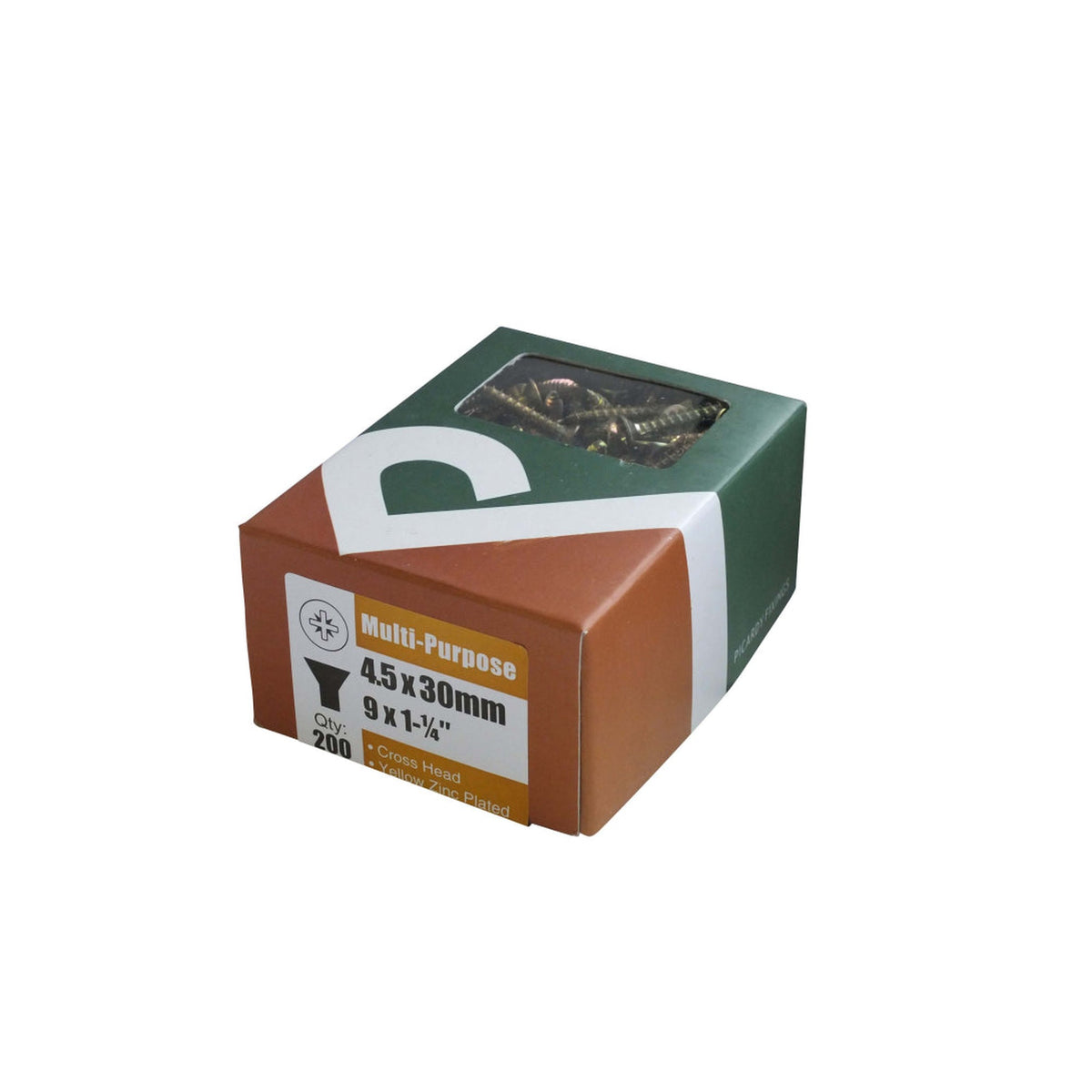 Securfix 4.5 x 30mm multi-purpose screws pack of 200, view 2