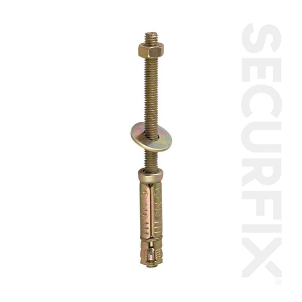 Securfix M8 x 125mm projection bolt anchors pack of 10