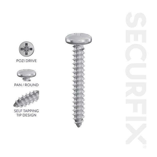 Securfix self tapping screws 4.0 x 40mm pack of 200