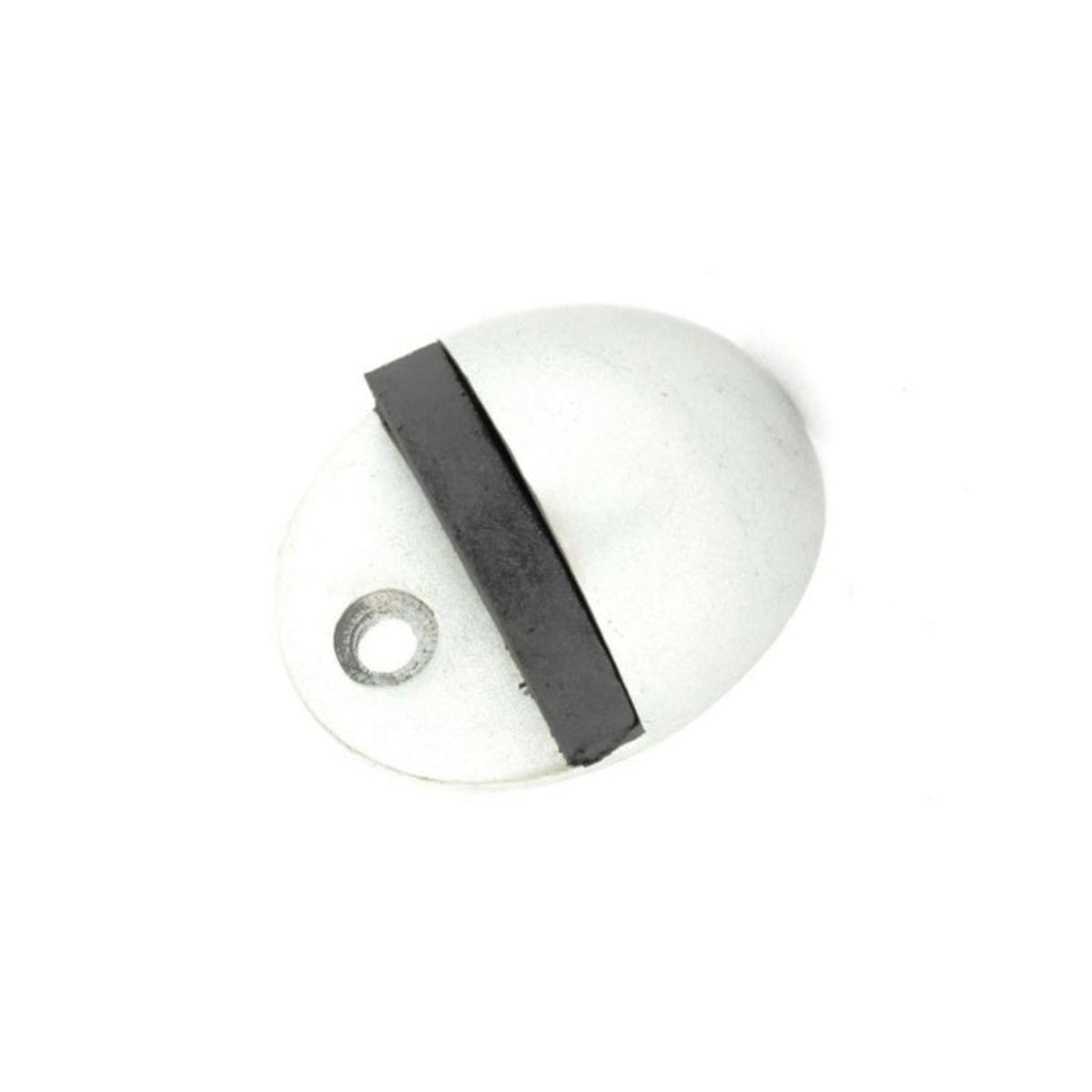 Securit aluminium oval door stop 50mm