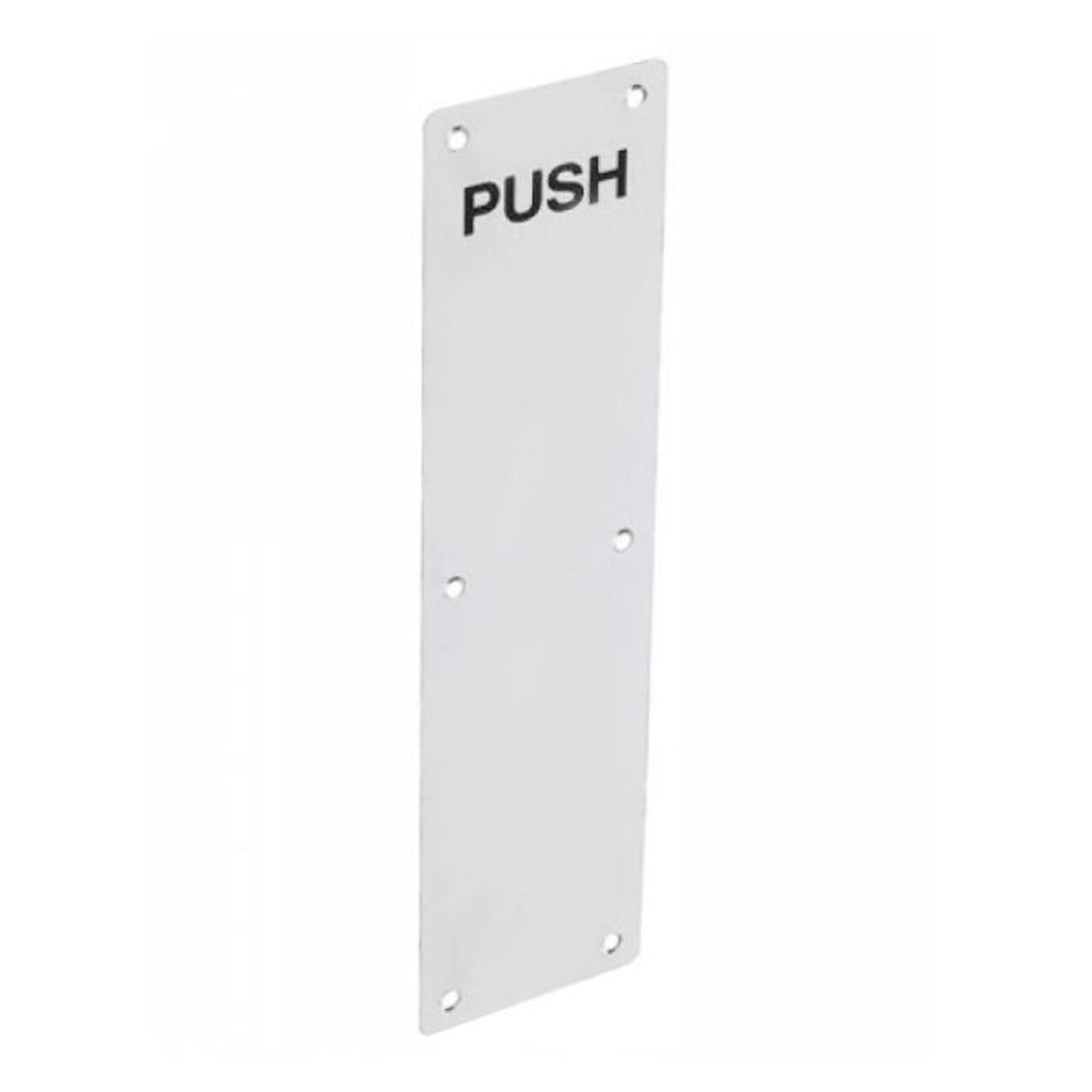 Securit aluminium push fingerplates pack of 5