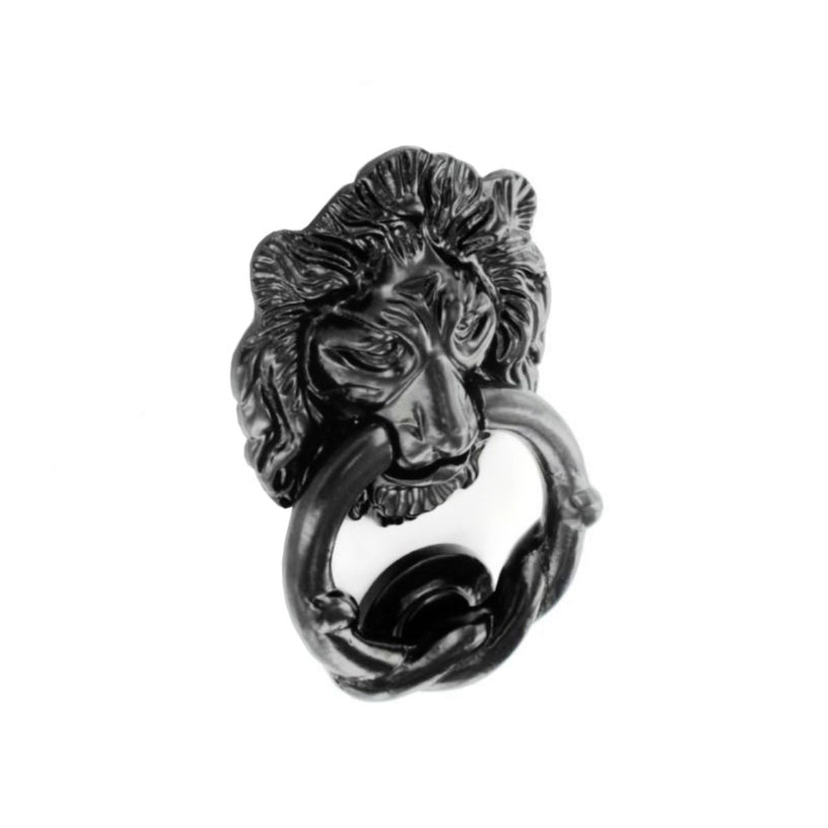 Securit black antique lion head knockers pack of 2