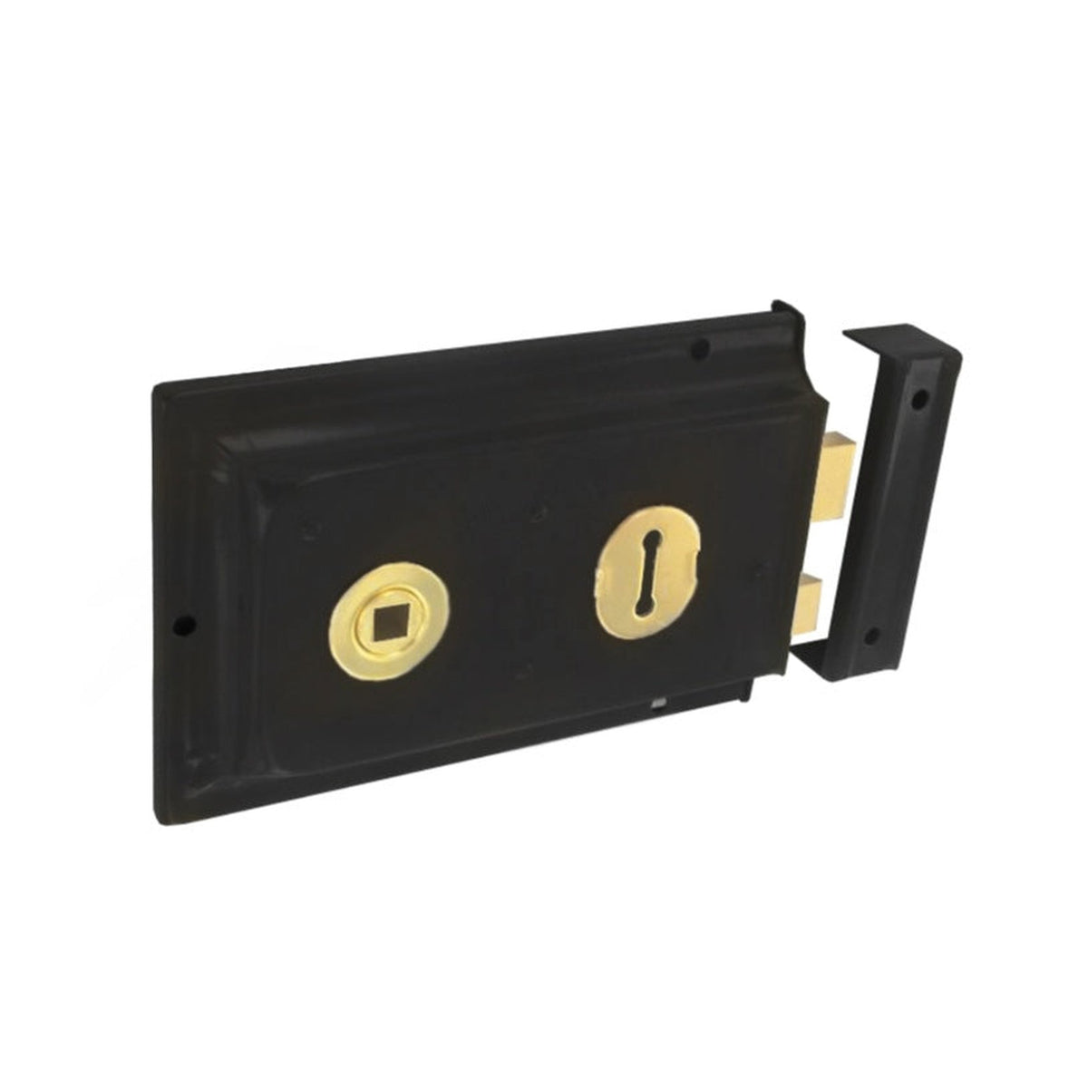 Securit 150mm black rim lock