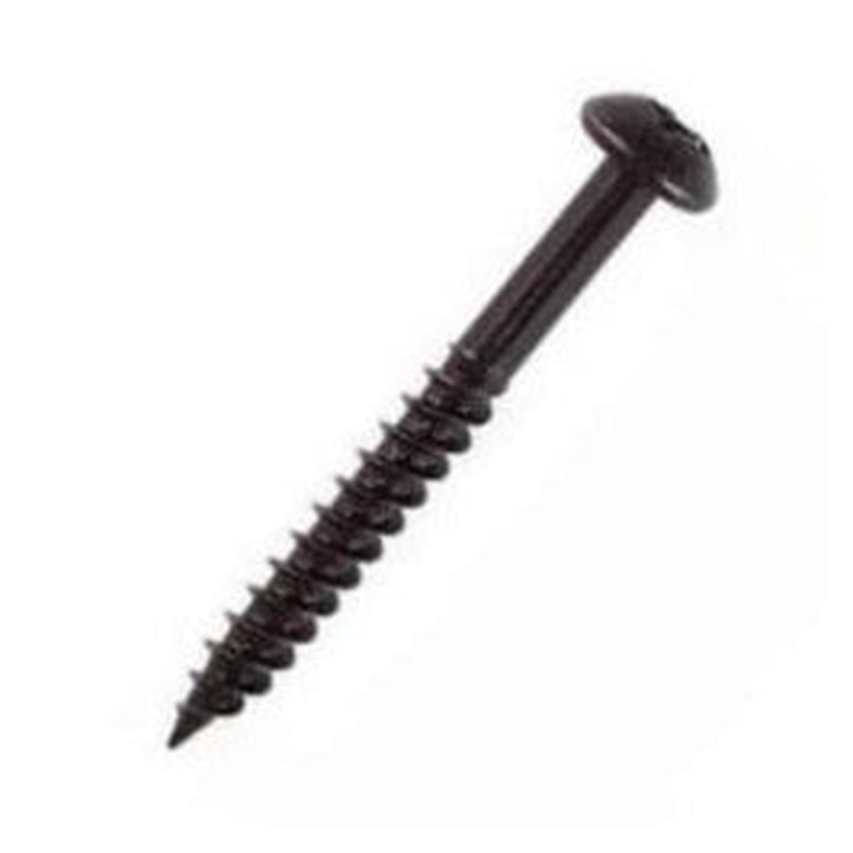 Pack of 10 Securit black woodscrews 4 x 25mm