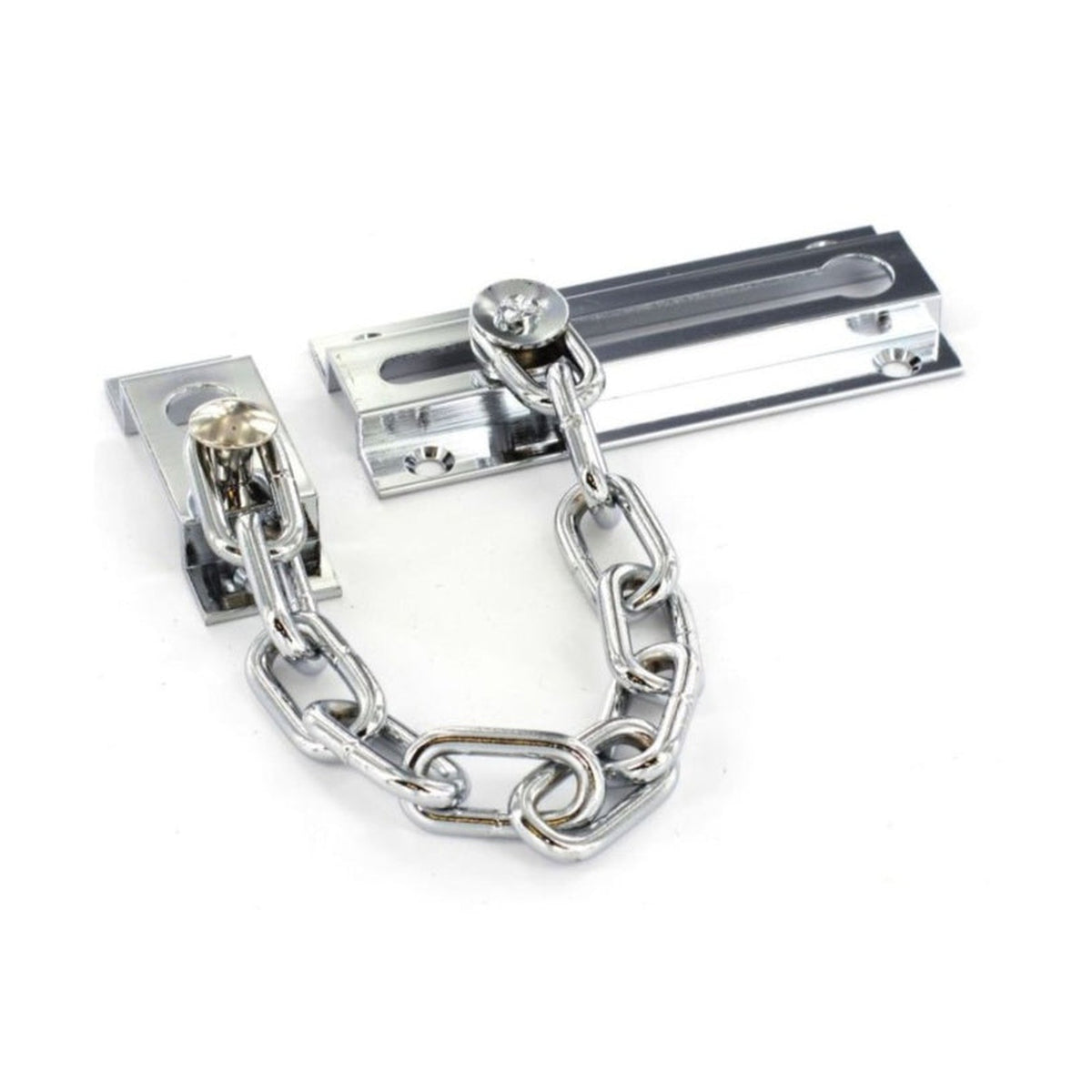 Securit 80mm chrome plated brass door chain