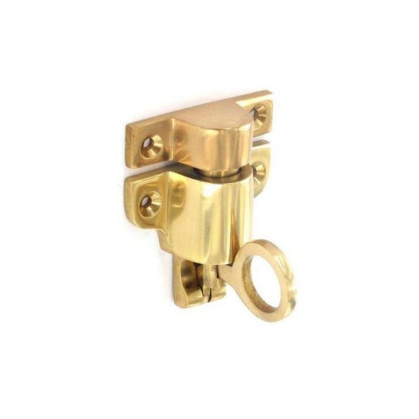 Securit 65mm brass fanlight catch