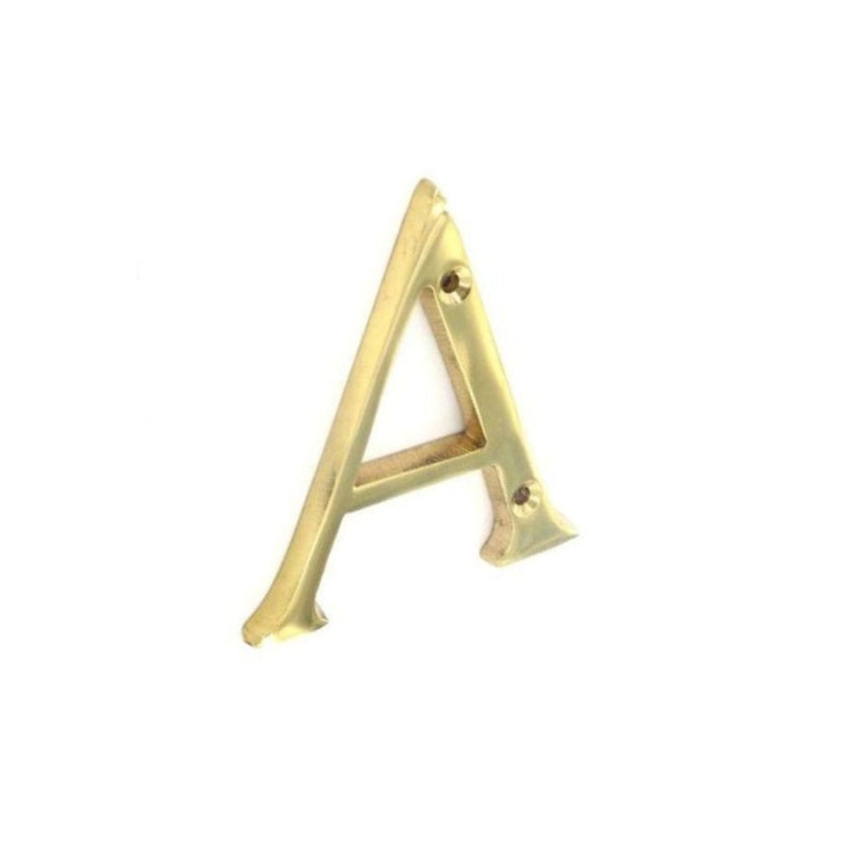 Securit brass door letter A 75mm