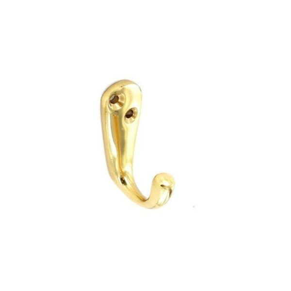 Securit brass robe hooks 50mm pair