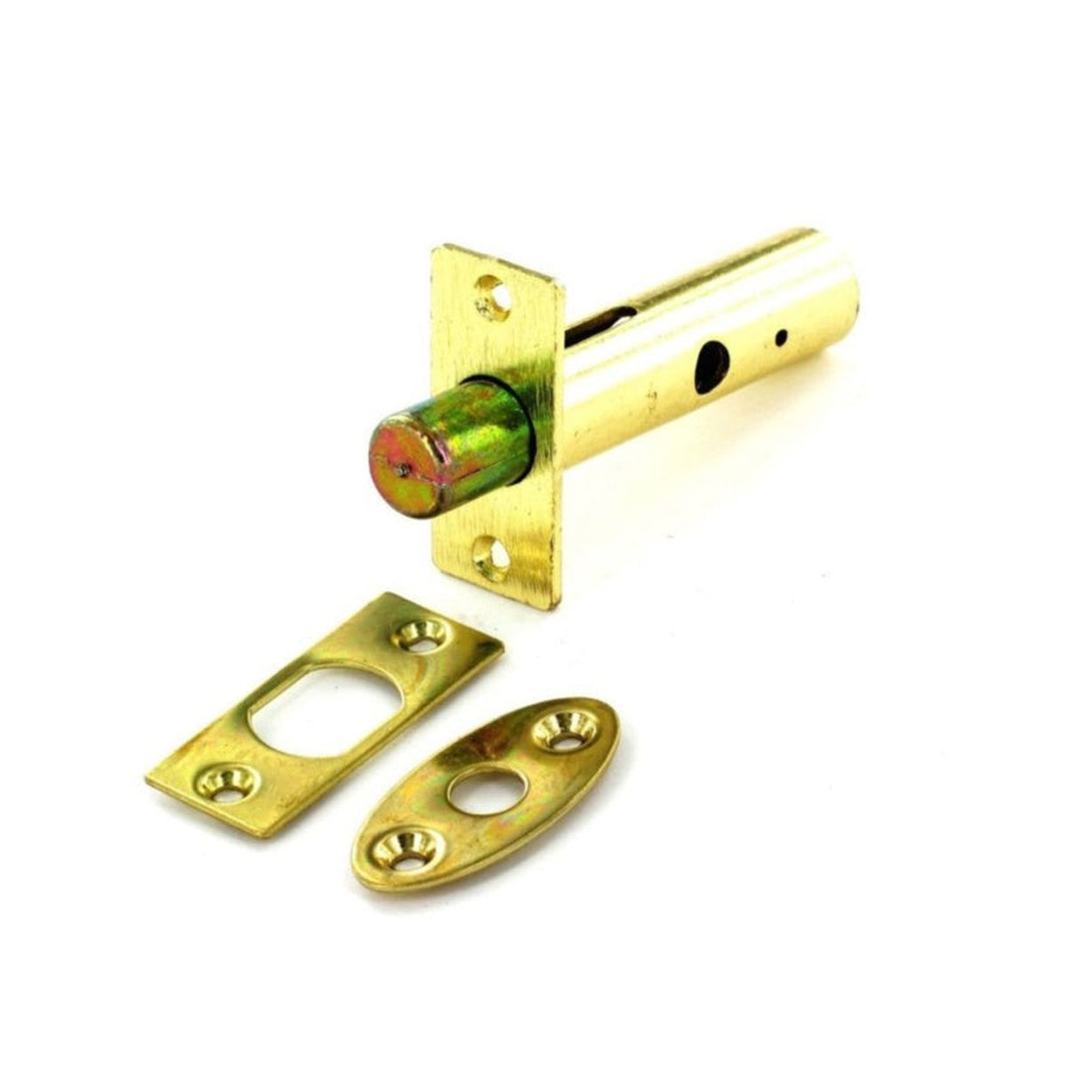 Securit 60mm brassed security door bolt