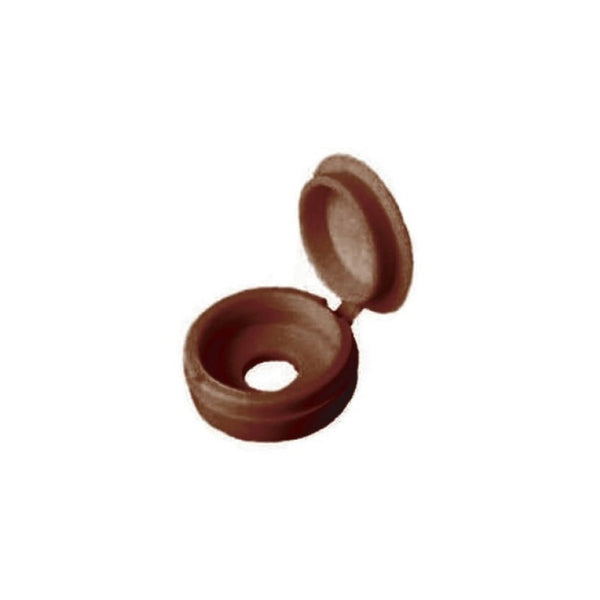 Securit brown fold-over screw caps pack of 12