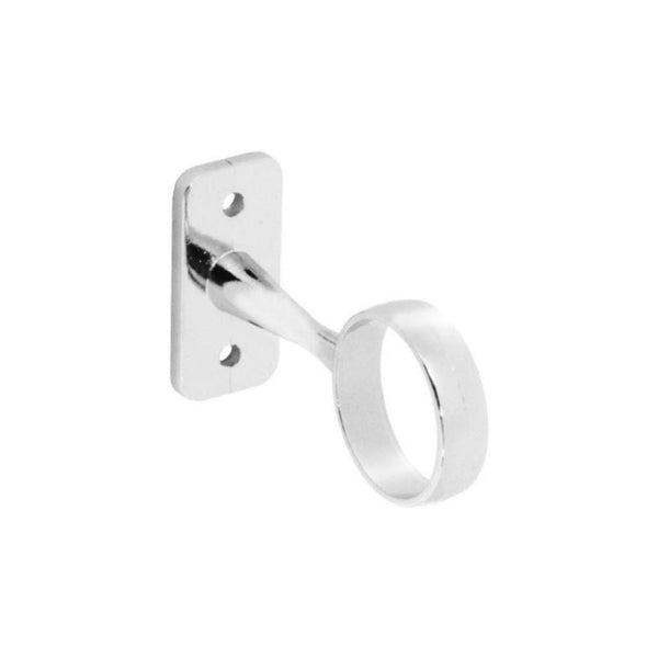 Securit chrome centre bracket for 25mm wardrobe tube