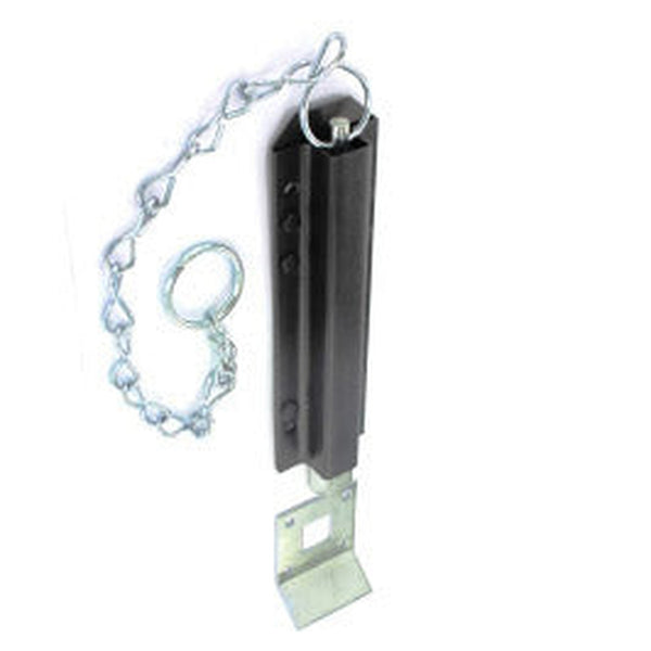 Securit black chain bolt, 200mm, pack of 2