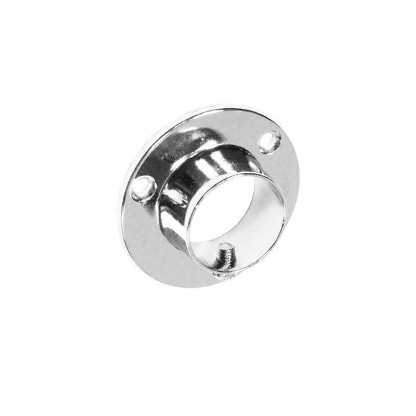 Securit chrome end sockets with screw, 25mm