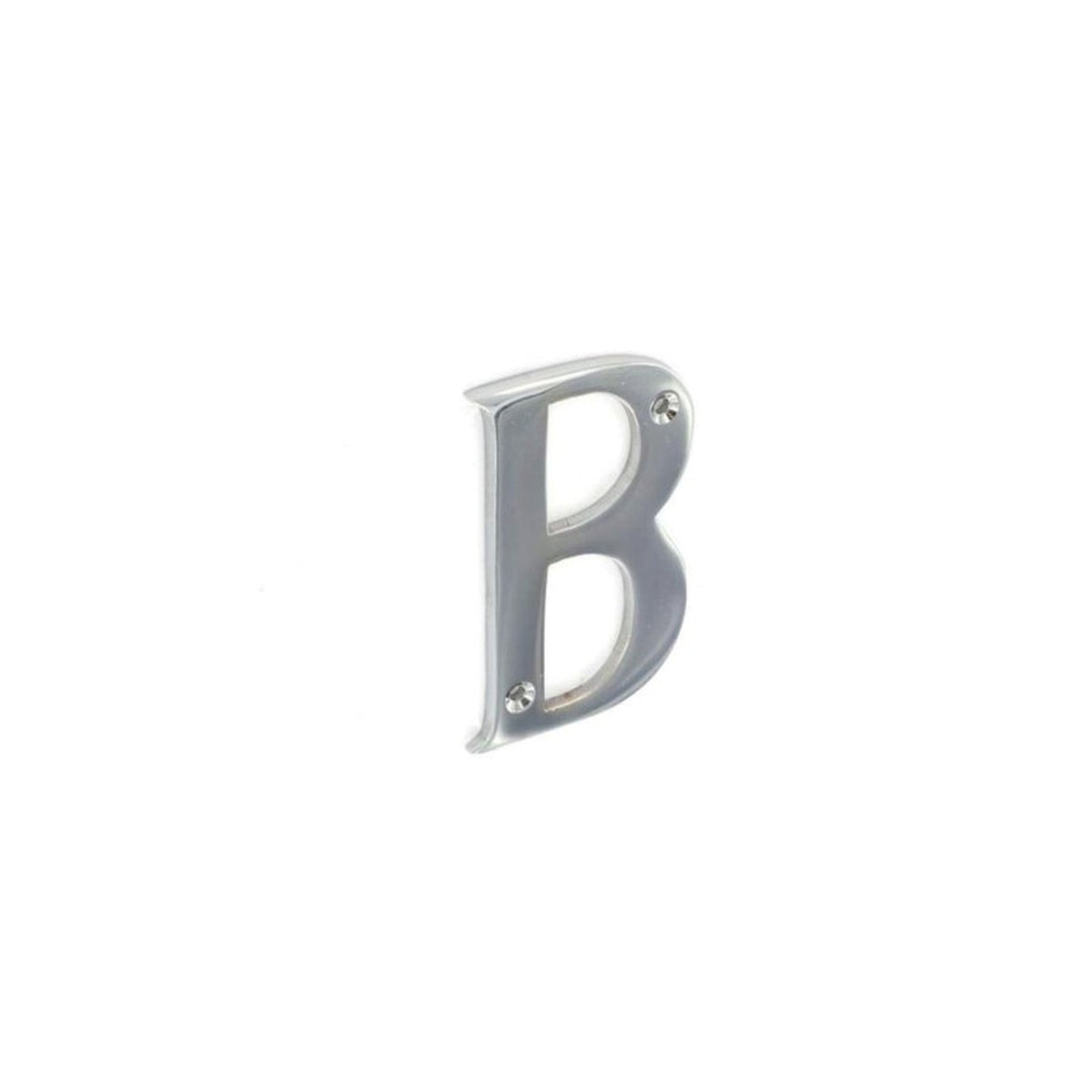 Securit polished chrome letter B 50mm, pack of 5