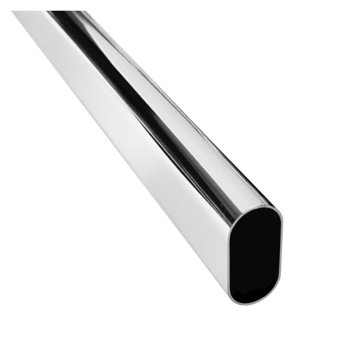Securit chrome oval tube 30mm, 4ft