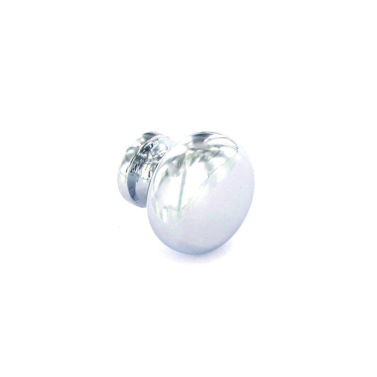 Securit 30mm chrome plated round knobs, pack of 6