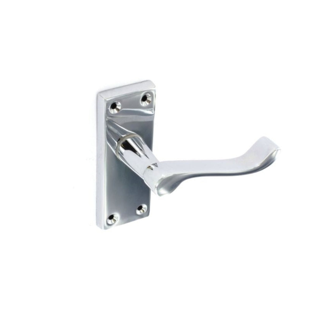 Pair of Securit chrome scroll latch handles 105mm